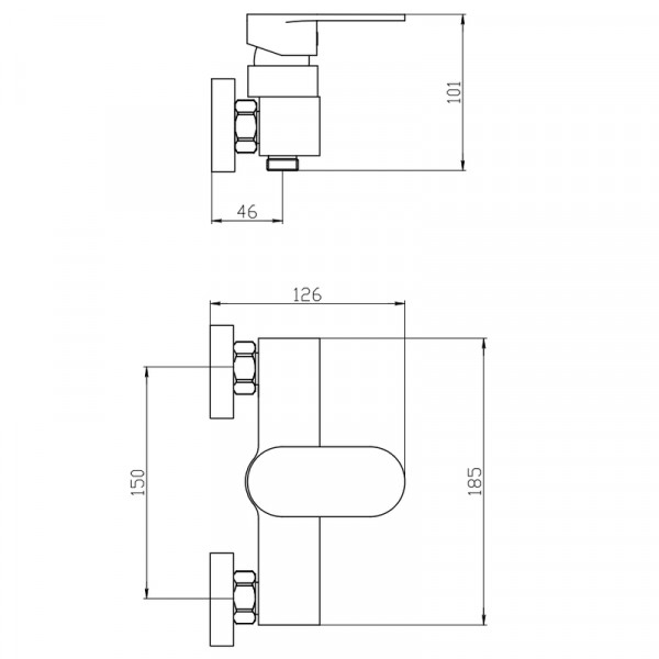 Змішувач для душа Mixxus Bruno 003 (MI6276)