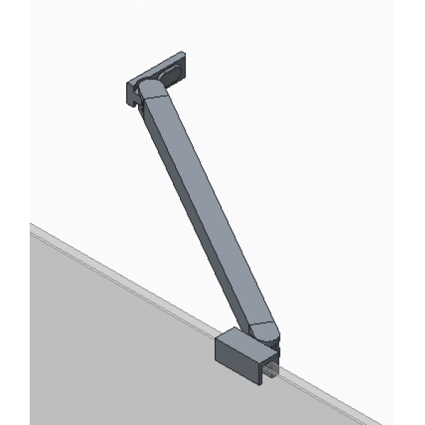 Двері в нішу Koer SR SD04-100x200-TR-01 прозоре скло Easy Clean 10мм, хром (KR5386)