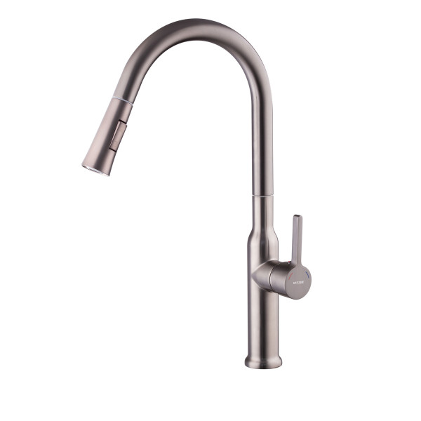 Змішувач для кухні з висувним виливом Mixxus Premium PULL 014 GRAPHITE (MI6959)