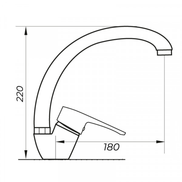 Змішувач для кухні Zerix PUD4 146 (ZX2995)