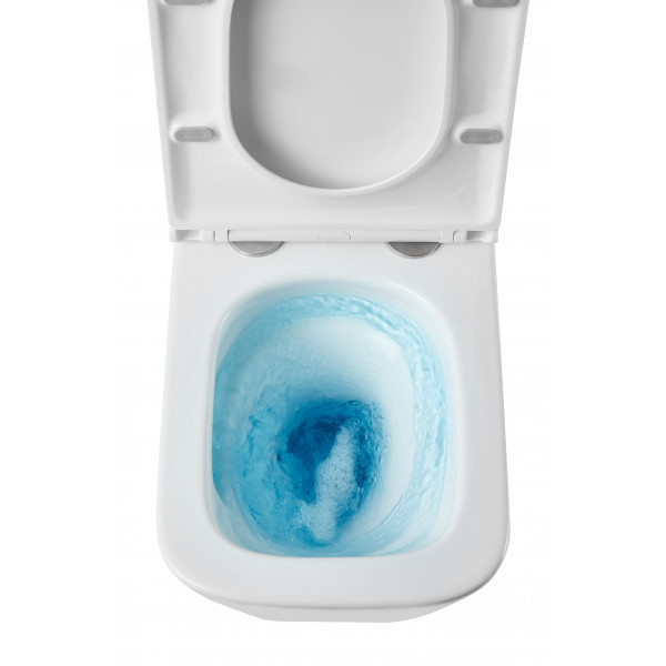 Унітаз підвісний Mixxus Premium Quadro-0301-T3 490x340x360mm, система змиву TORNADO 3.0 (MP6453)