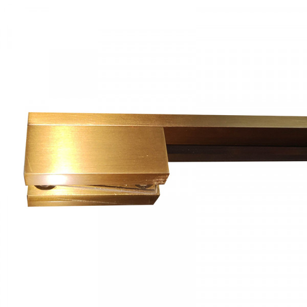 Душова перегородка Koer SR SP02-100x200-TR-12 Walk-In проз.скло Easy Clean 8мм, матове золото (KR5396)