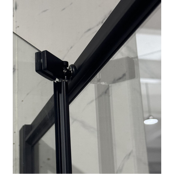 Душова кабіна без піддону Mixxus Premium Quadro SC01-120x80x195-TR Black прозоре скло 6мм (MI8293)