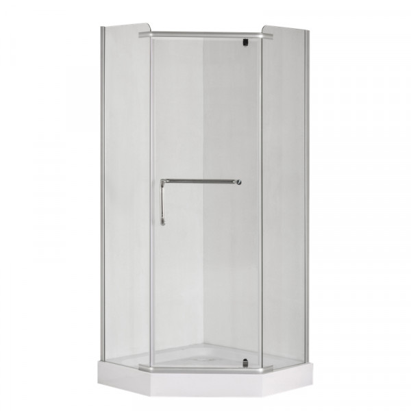 Душова кабіна без піддону Mixxus LINES SC01-90x90x185-TR CHROME прозоре скло 6мм (MI6915)