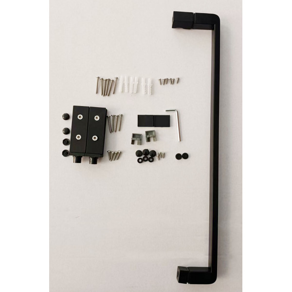 Душова кабіна без піддону Mixxus Premium BEVEL SC01-100x80x195-TR Black прозоре скло 6мм (MI6870)