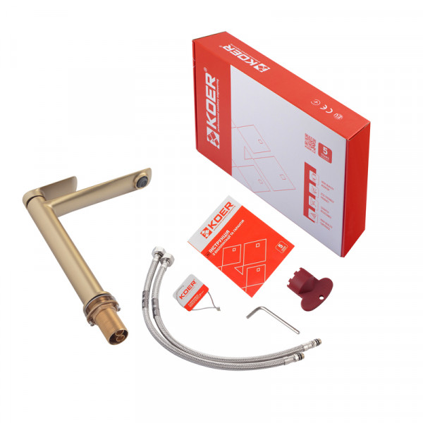 Змішувач для умивальника Koer KB-11028-12 високий (KR5295)