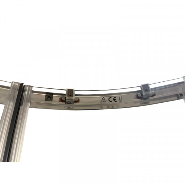 Душова кабіна без піддону Koer SR SC04-90x90x195-TR-02 прозоре скло Easy Clean 5мм SS Color (KR5682)