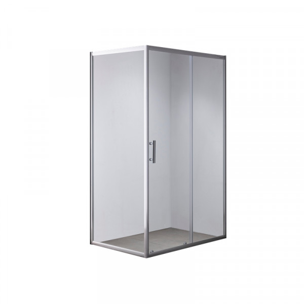 Душова кабіна без піддону Mixxus HARD SC01-120x80x185-TR CHROME прозоре скло 5мм (MI6912)