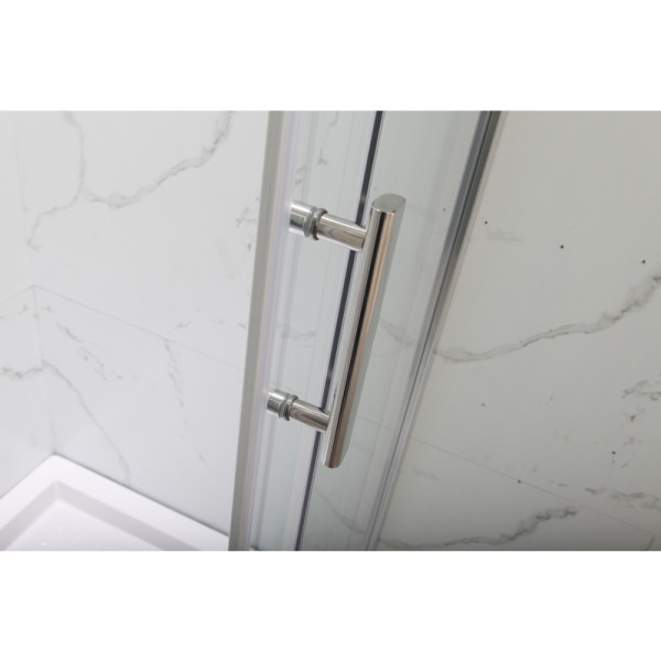 Душова кабіна з низьким піддоном MIXXUS HARD SCT01-100x80x198-TR CHROME прозоре скло 5мм NEW (в 2 ящ) (MI8367)