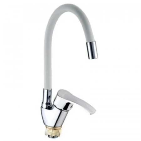 Змішувач для кухні Mixxus YUB4-279 Reflector White з білим силіконовим виливом (MI6486)