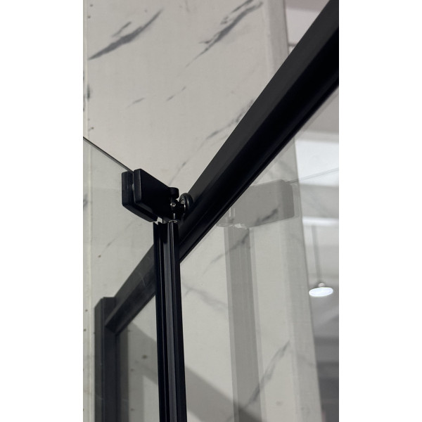 Душова кабіна без піддону Mixxus Premium Quadro SC01-90x90x195-TR Black прозоре скло 6мм (MI8292)