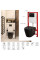 MIXXUS PREMIUM BEVEL-SET-2101 BLACK Комплект: Унітаз система змиву TORNADO 1.0+ Інсталяція з панеллю змиву BLACK MAT (MP6669)