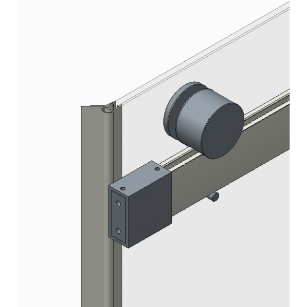 Двері в нішу Koer SR SD01-140x200-TR-01 прозоре скло Easy Clean 8мм, хром (KR5380)