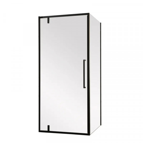 Душова кабіна без піддону Mixxus Premium BEVEL SC01-90x90x195-TR Black прозоре скло 6мм (MI6864)