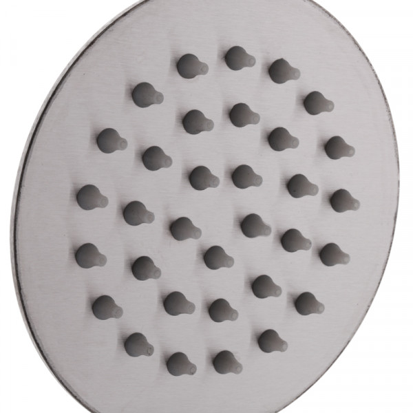 Ручная лейка для душа Zerix LR70002 (круглая) (нерж. сталь) (LL1641)