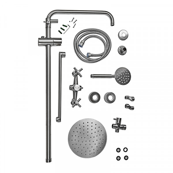 Душова колона зі змішувачем MIXXUS DVE-006-J з нерж. сталі SUS304 (MI6085)