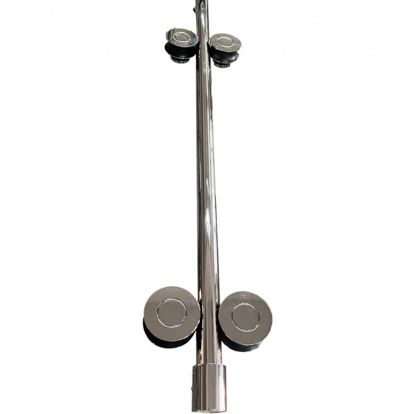 Двері в нішу Koer SR SD06-140x220-TR-01 прозоре скло Easy Clean 8мм, хром (KR5368)