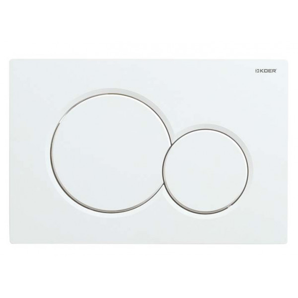 Панель змиву KOER KT-0601-03 пластикова, кнопка кругла (KR5175)