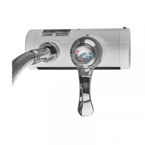 Водонагрівач 3,3 kW проточний, з індикатором температури, рефлекторний вилив ZERIX ELW21-EF (ZX3080)