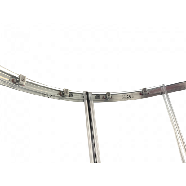 Душова кабіна без піддону Koer SR SC04-100x100x195-TR-01 прозоре скло Easy Clean 5мм, хром (KR5361)