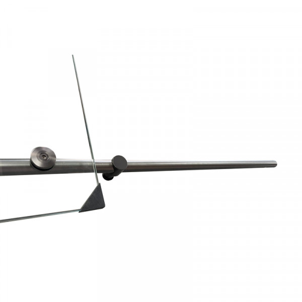 Двері в нішу Koer SR SD06-140x220-TR-07 прозоре скло Easy Clean 8мм, графіт (KR5369)