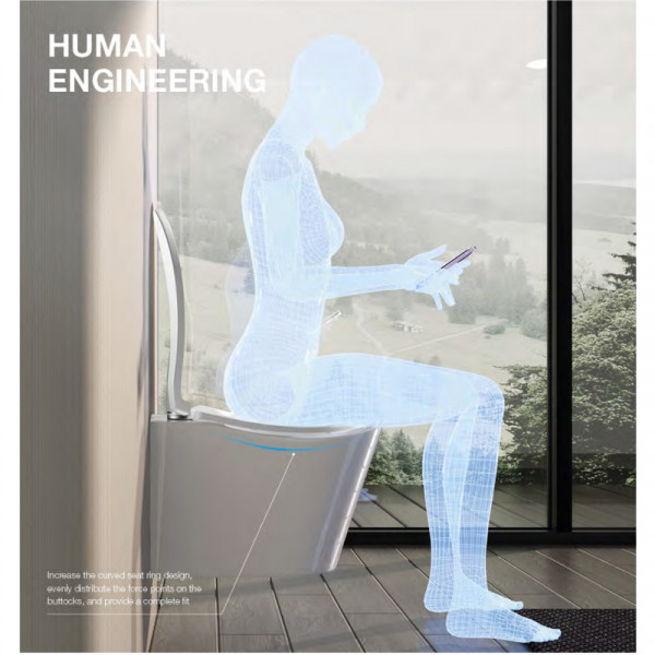 Унітаз підвісний ергономічний Koer TT-0102-T3 520x360x360mm система змиву TORNADO 3.0 (KR5616)