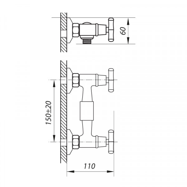 Змішувач для душа Zerix JIK5 102-A (ZX0407)
