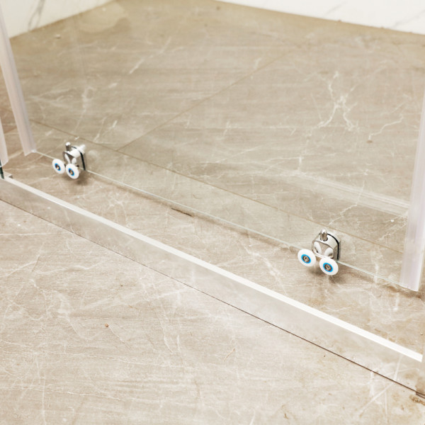 Двері у нішу розсувні MIXXUS PREMIUM DIVERSE SD01-100x185-TR CHROME прозоре скло 5мм (MI7165)