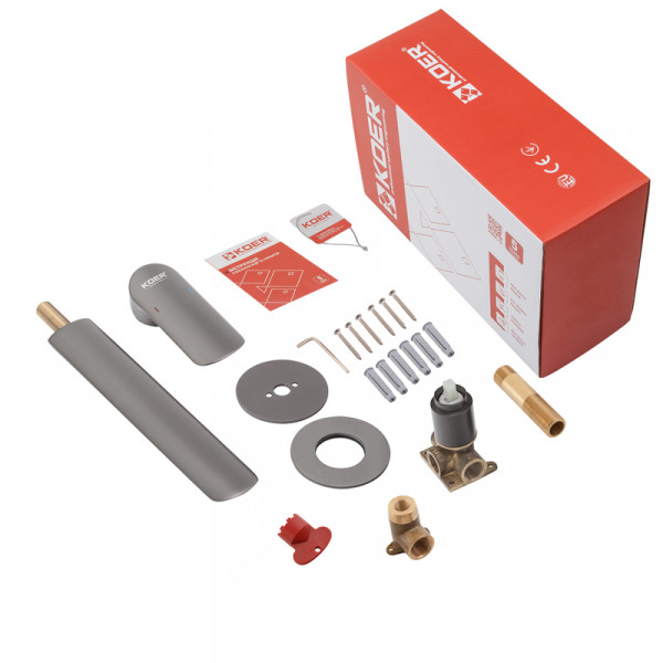 Змішувач для умивальника Koer KB-16028-07 вбудований (KR5300)