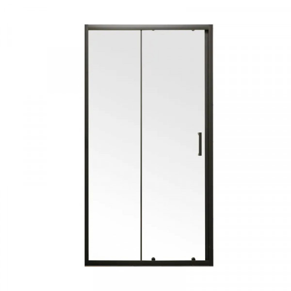 Двері в нішу Mixxus Premium DIVERSE SD01-100x185-TR Black прозоре скло 5мм (MI6876)