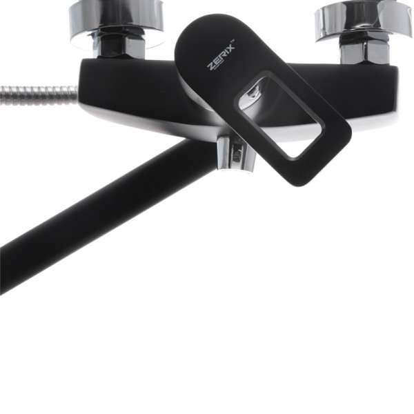 Смеситель для ванны Zerix Z2230-6 черный (ZX0354)