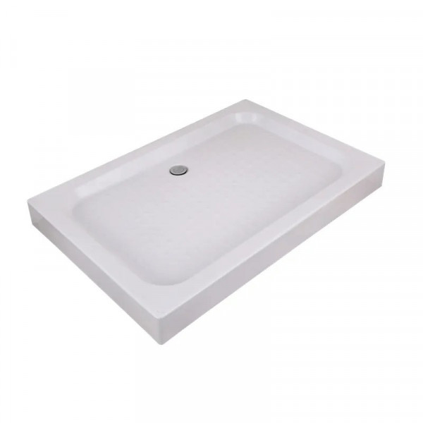 Душовий піддон з сифоном Mixxus HARD ST01-100x80x13 діаметр зливу 52 мм (MI6918)