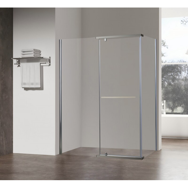 Душова кабіна без піддону Koer SR SC01-120x80x200-TR-01 прозоре скло Easy Clean 8мм, хром (KR5353)