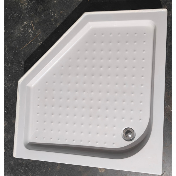 Душовий піддон з сифоном MIXXUS LINES ST01-90x90x13 п'ятикутний діаметр зливу 52 мм (MI8284)