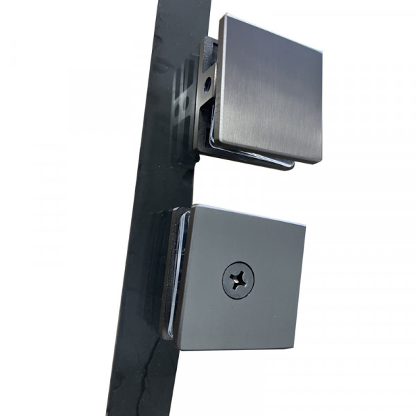 Двері в нішу Koer SR SD06-140x220-TR-07 прозоре скло Easy Clean 8мм, графіт (KR5369)