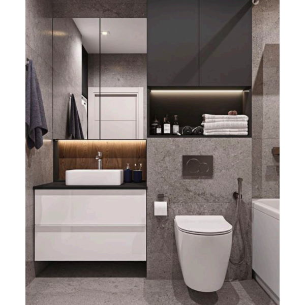 Панель змиву KOER KT-0601-01 пластикова, кнопка кругла (KR5174)