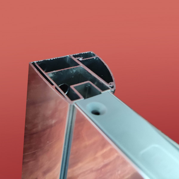 Двері в нішу Koer SR SD05-120x200-TR-01 прозоре скло Easy Clean 6мм, хром (KR5405)