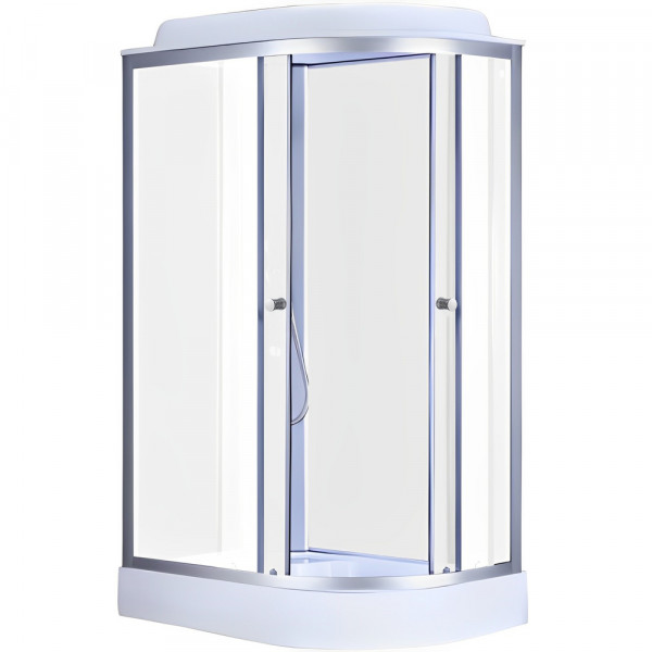 Бокс душовий без гідромасажу Mixxus WAVE SB02-120x80x215-L-FB SATIN з низьким піддоном (MI6892)