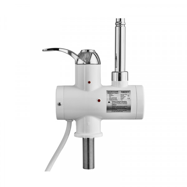 Водонагрівач 3,3 kW проточний, з індикатором температури, рефлекторний вилив ZERIX ELW21-EF (ZX3080)