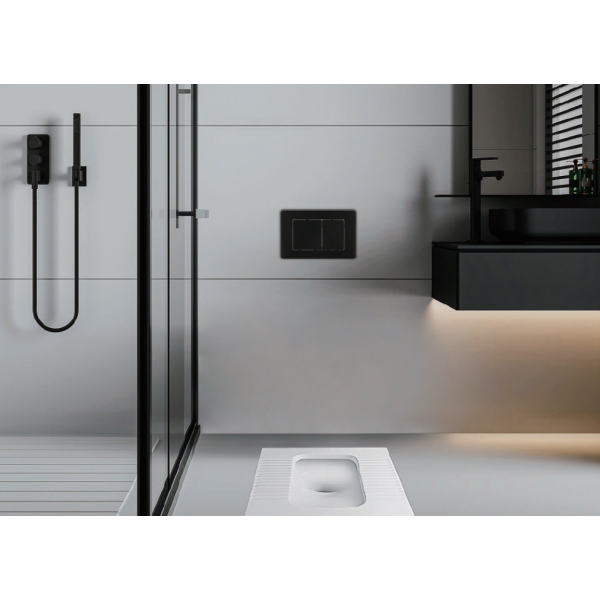 Панель змиву KOER KT-0602-05 пластикова, кнопка квадратна (KR5181)