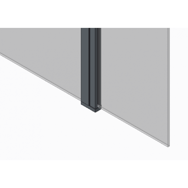 Душова перегородка Koer SR SP03-30x200-TR-01 Walk-In (рух.част) прозоре скло Easy Clean 8мм, хром (KR5399)