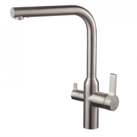 Змішувач для кухні з виходом для питної води Koer KI-72020-02 (з нерж. сталі) (KR4797)