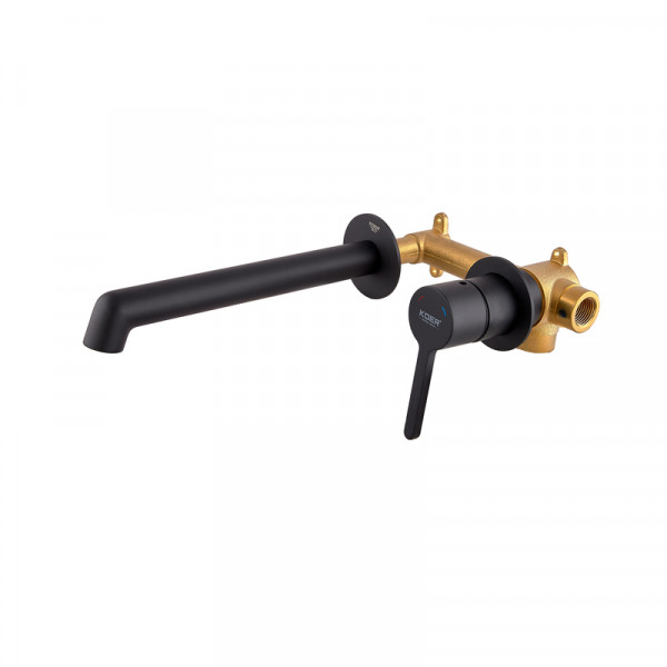 Змішувач для умивальника вбудований Koer KB-16029-05 Колір чорний (KR5489)