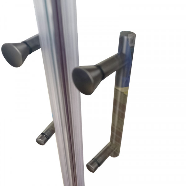 Душова кабіна без піддону Koer SR SC04-90x90x195-TR-07 прозоре скло Easy Clean 5мм, графіт (KR5362)