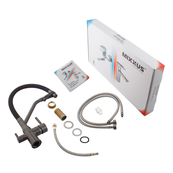 Змішувач для кухні MixxusPremium Gravity 021 GRAPHITE REFL.BLACK (MI6979)