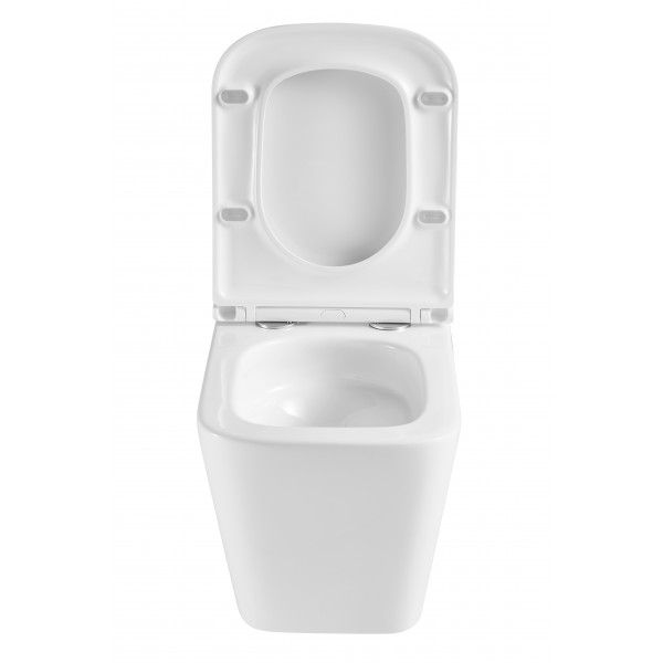 Унітаз підвісний Mixxus Premium Quadro-0301-T3 490x340x360mm, система змиву TORNADO 3.0 (MP6453)