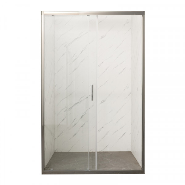 Двері у нішу розсувні MIXXUS PREMIUM DIVERSE SD01-100x185-TR CHROME прозоре скло 5мм (MI7165)