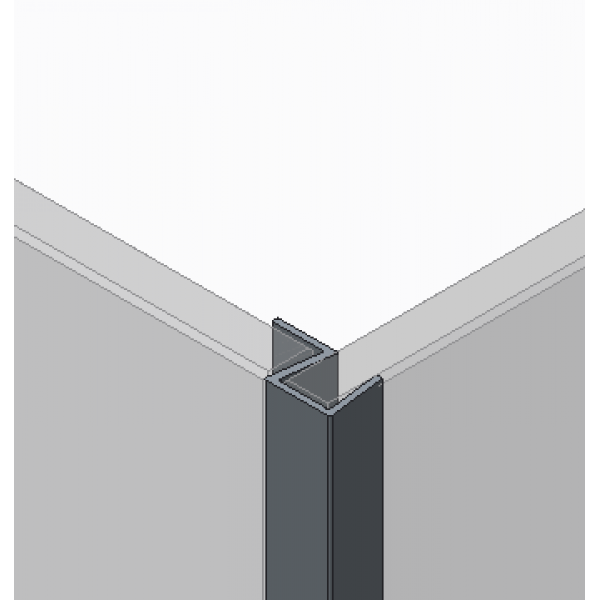 Бічна стінка до кабіни Koer SR SW04-90x200-TR-07 прозоре скло Easy Clean 10мм, графіт (KR5391)
