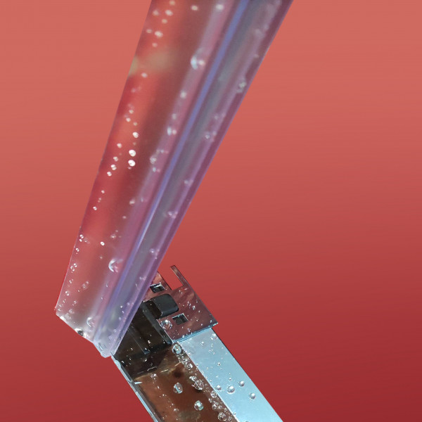 Двері в нішу Koer SR SD05-120x200-TR-01 прозоре скло Easy Clean 6мм, хром (KR5405)