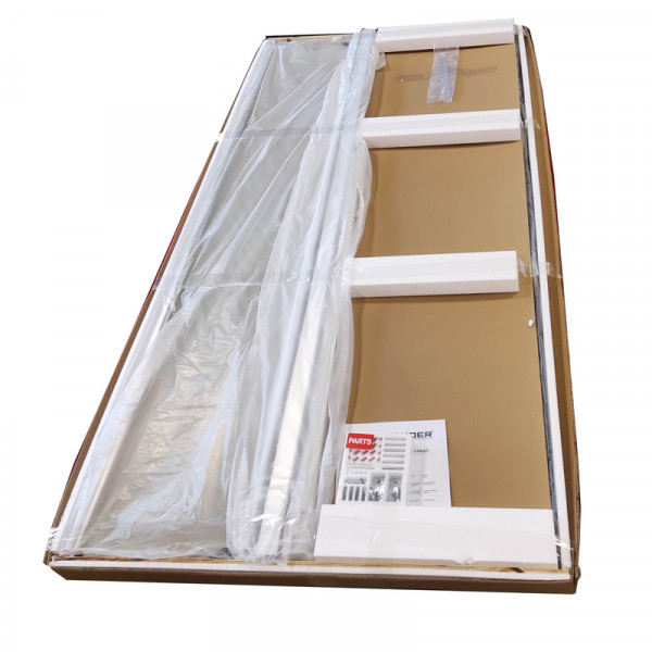 Душова перегородка Koer SR SP03-120x200-TR-01 Walk-In прозоре скло Easy Clean 8мм, хром (KR5398)